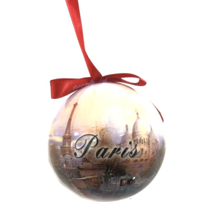 Boule de noël souvenir de Paris collection