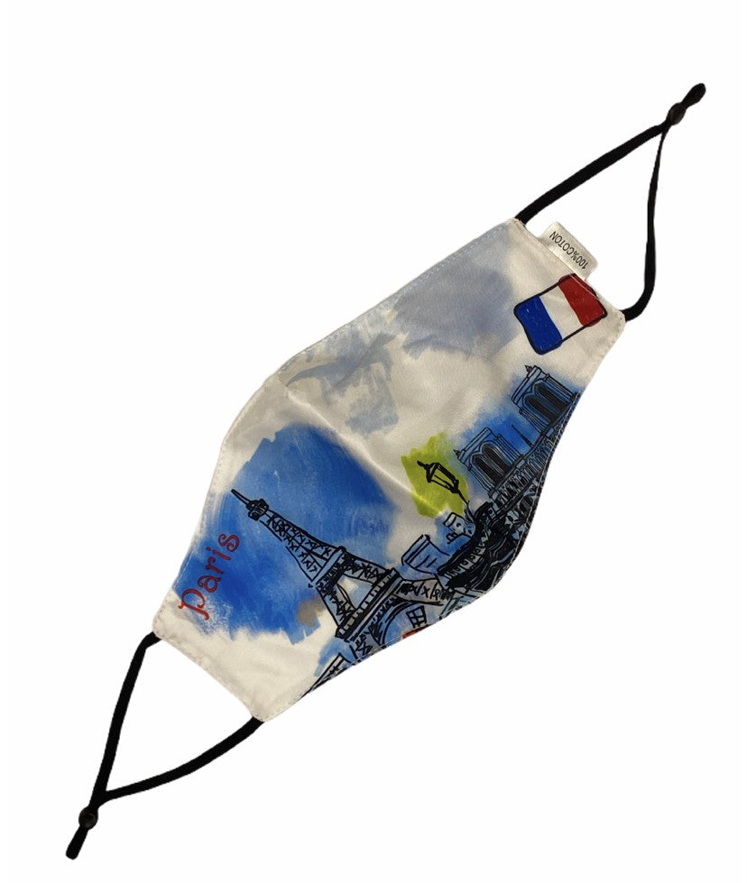 Masque Tour Eiffel Paris réglable unisex