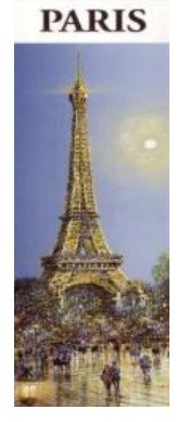 5 marques pages Tour Eiffel souvenirs de Paris