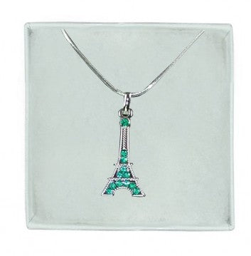Colar Torre Eiffel Verde