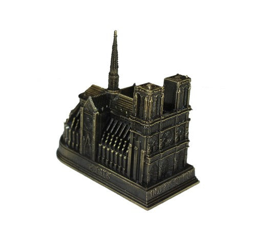 Miniature Notre Dame bronze