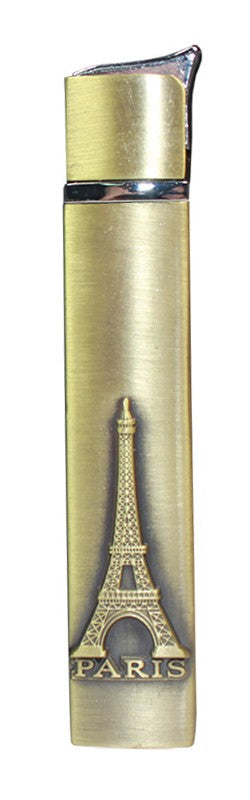 briquet métalisé à strass argent