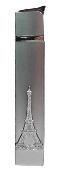 briquet métalisé à strass argent