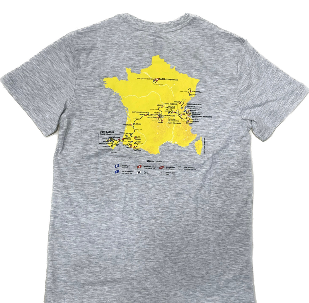 Tour de France map t-shirt 2023 collection