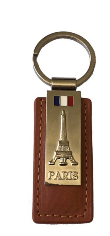 Porte-clés HERMES TAB en cuir marron foncé - VALOIS VINTAGE PARIS