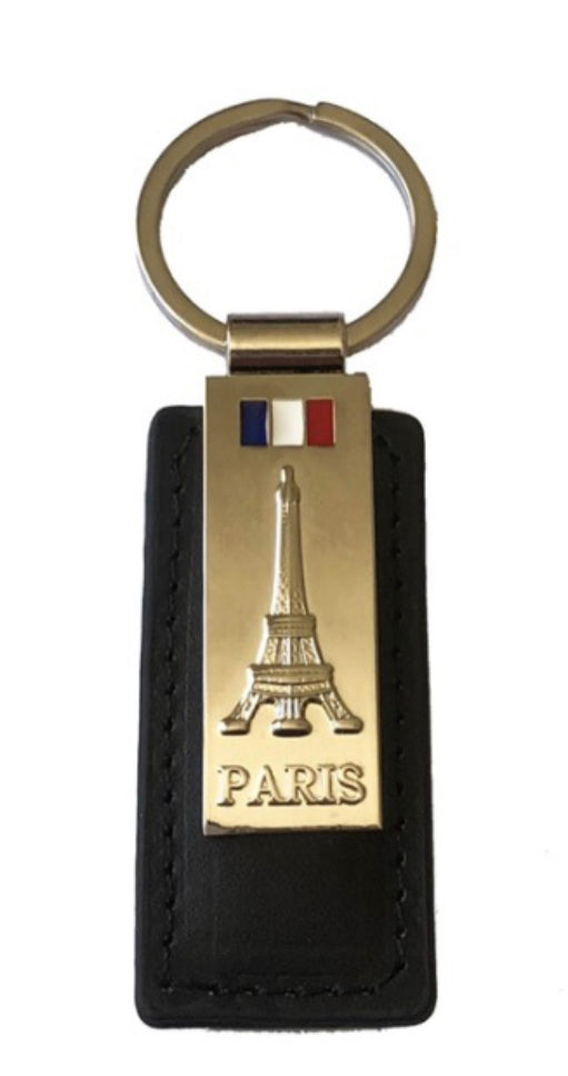 Keychain Eiffel Tower black/brown
