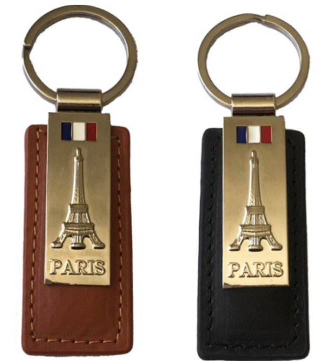 Porte clés Tour Eiffel noir / marron
