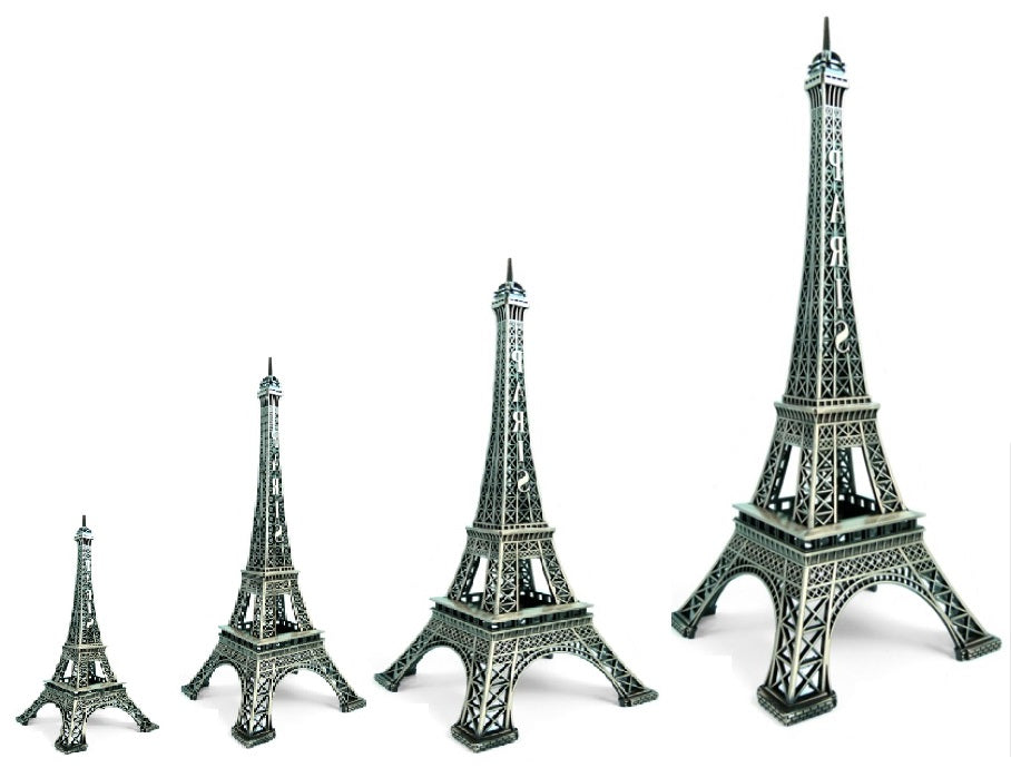 Tour Eiffel métal vielle argent