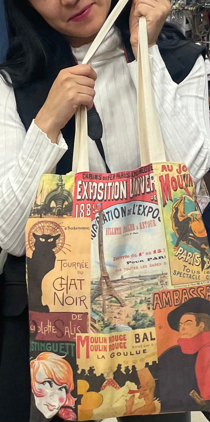 Cotton bag multi posters 
