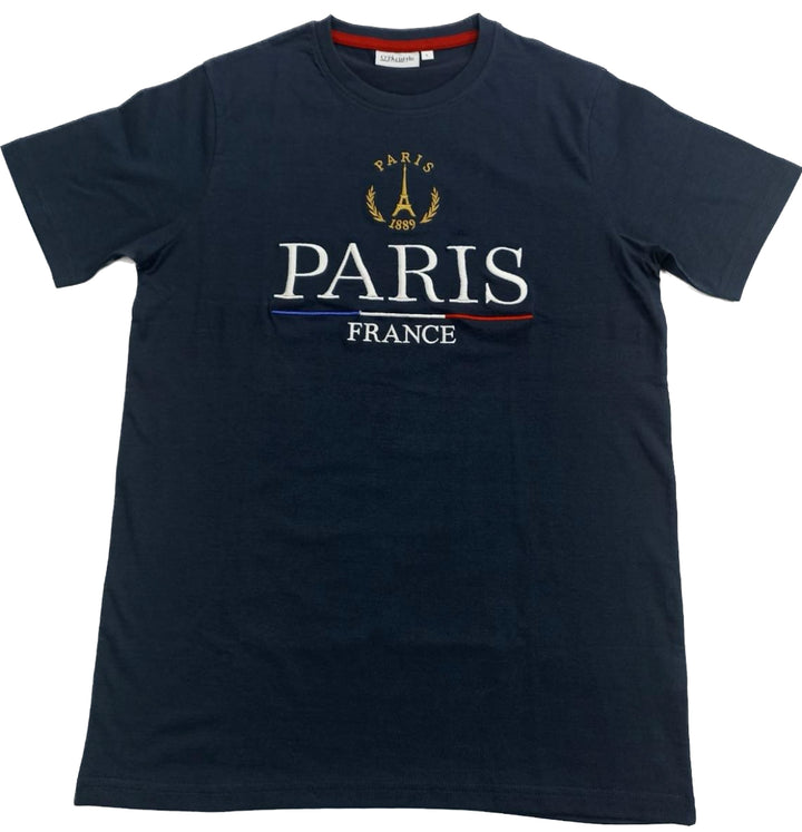 T shirt Paris France Brodé