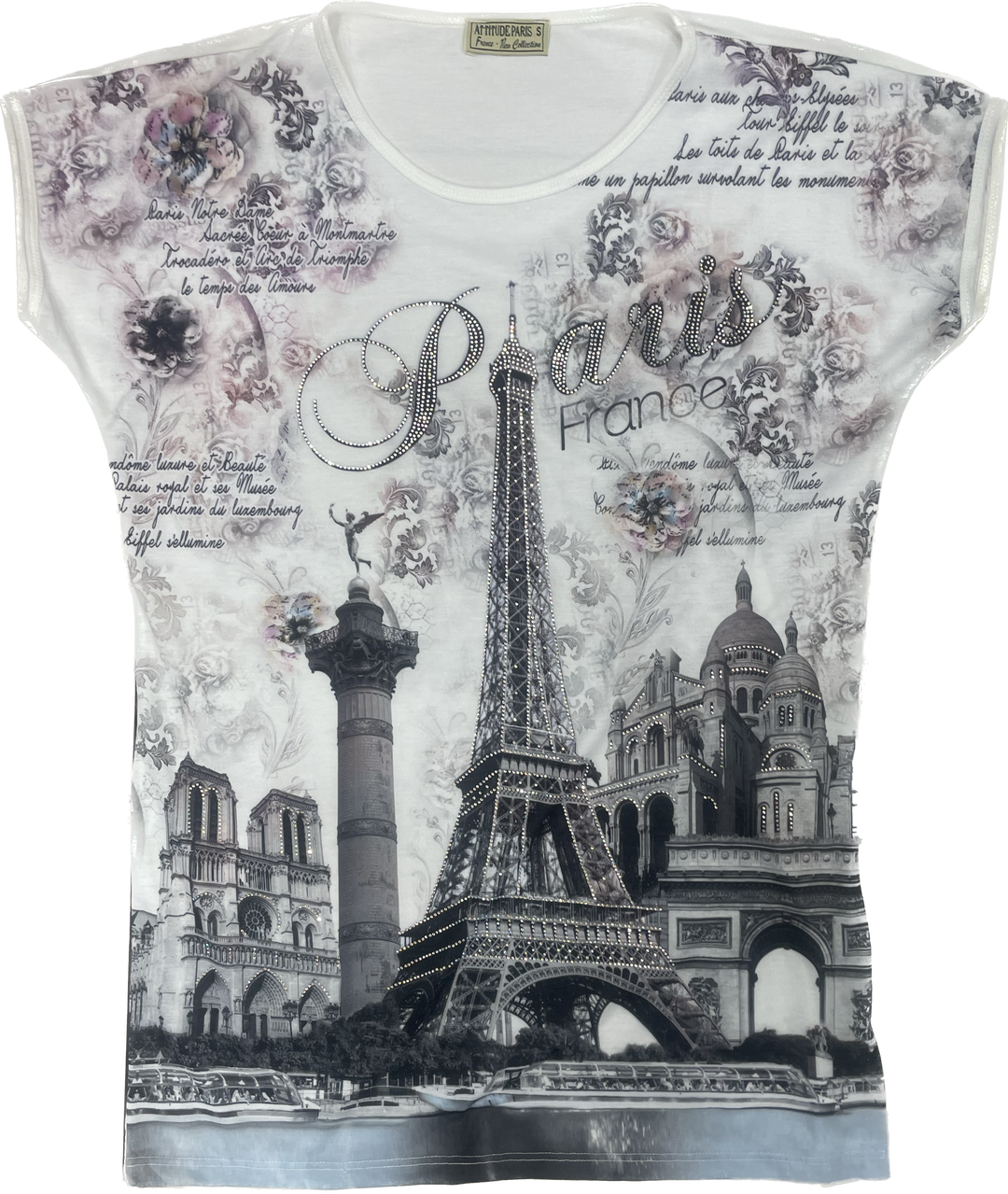 Tee shirt Tour Eiffel monuments suprême