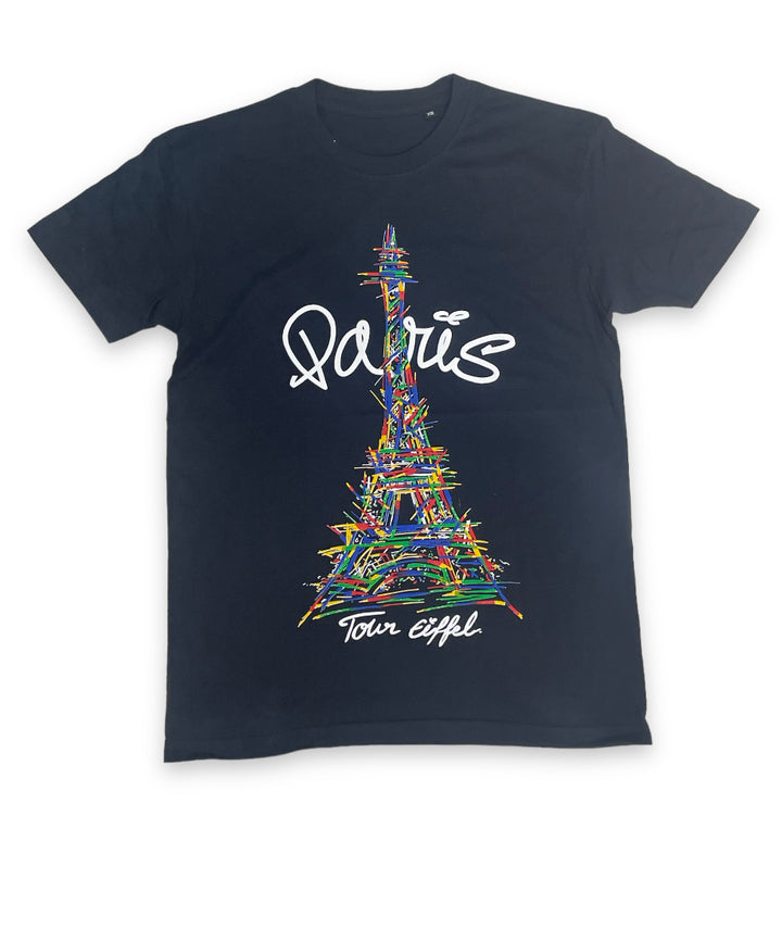 Tee-shirt avec design graffiti de la Tour Eiffel